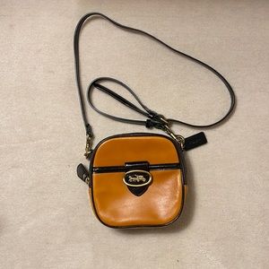 Coach, gently used burnt orange/brown cross body bag